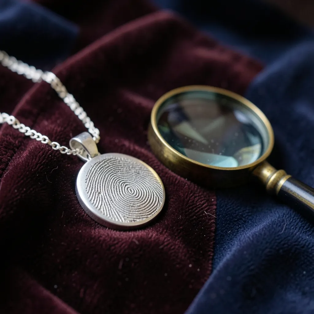 Fingerabdruck-Schmuck: Erinnerungsstück mit dem Abdruck des Verstorbenen