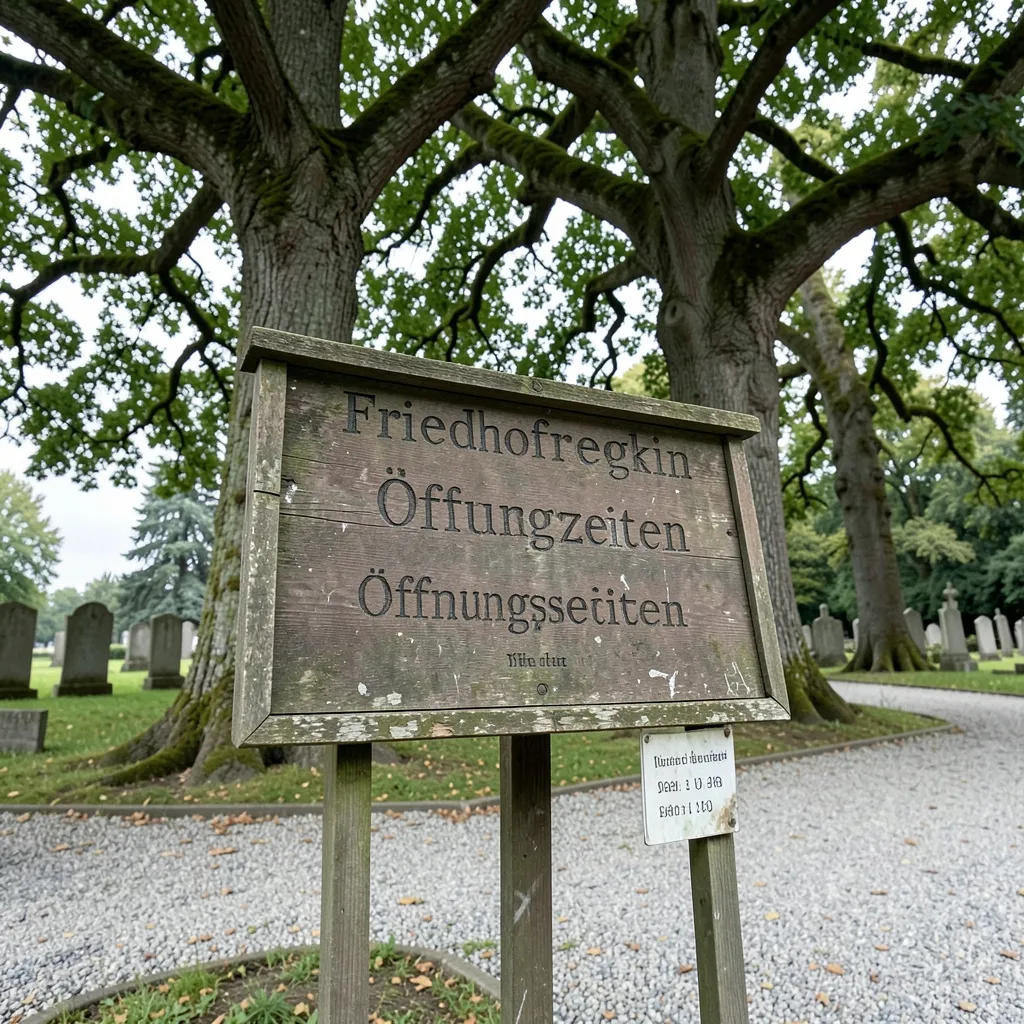 Die Friedhofsordnung — Regeln auf dem Friedhof