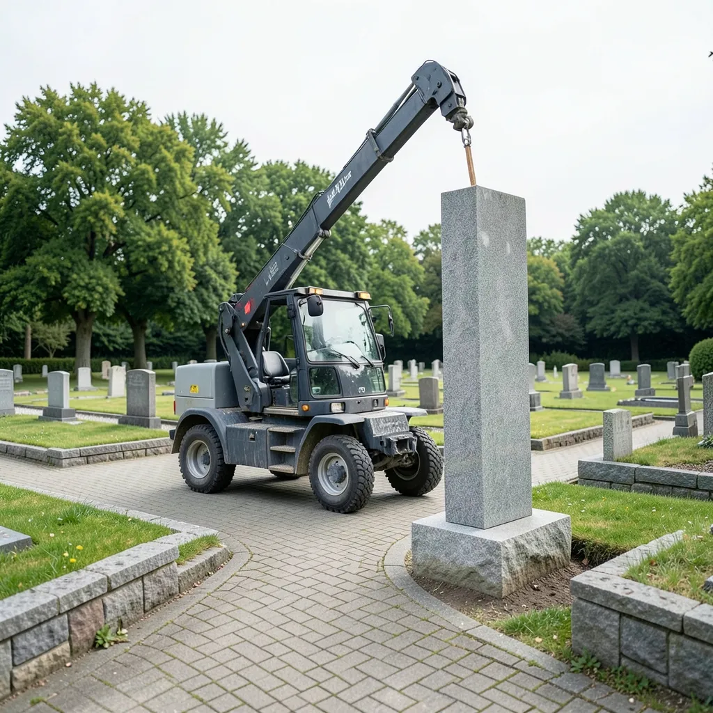 Grabstein setzen — Fundament, Ablauf und Kosten der Aufstellung