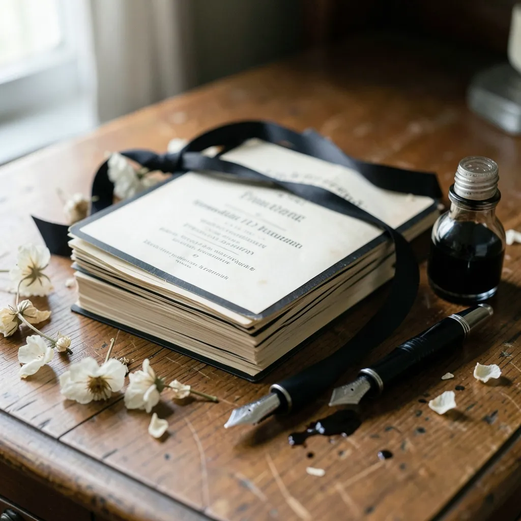 Totenbrief und Trauerkarte — Formate, Formulierungen und Kosten